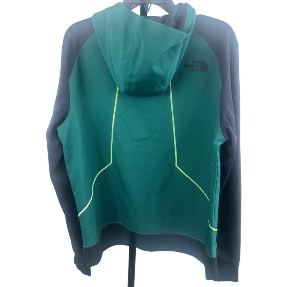 The North Face Killowatt Green Black Zip Up Hoodie Jacket Coat Men's Size Medium
